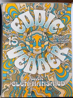 Eddie Vedder The Earthlings 2022 El Cajon Poster Jon Kutt Magnolia Glen Hansard